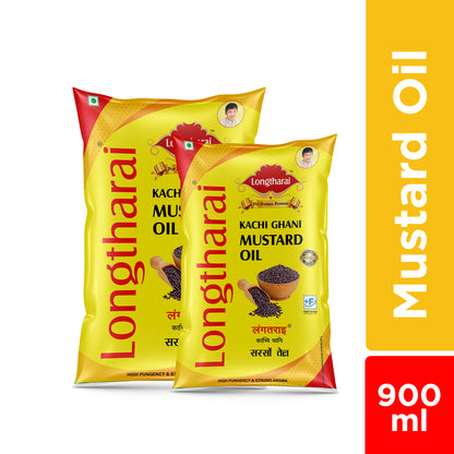 Longtharai Mustard Oil Pouch | 900 ml