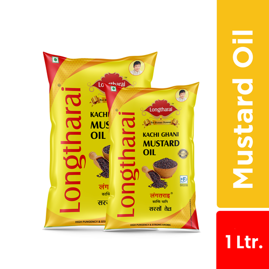 Longtharai Mustard Oil Pouch | 1 Ltr.