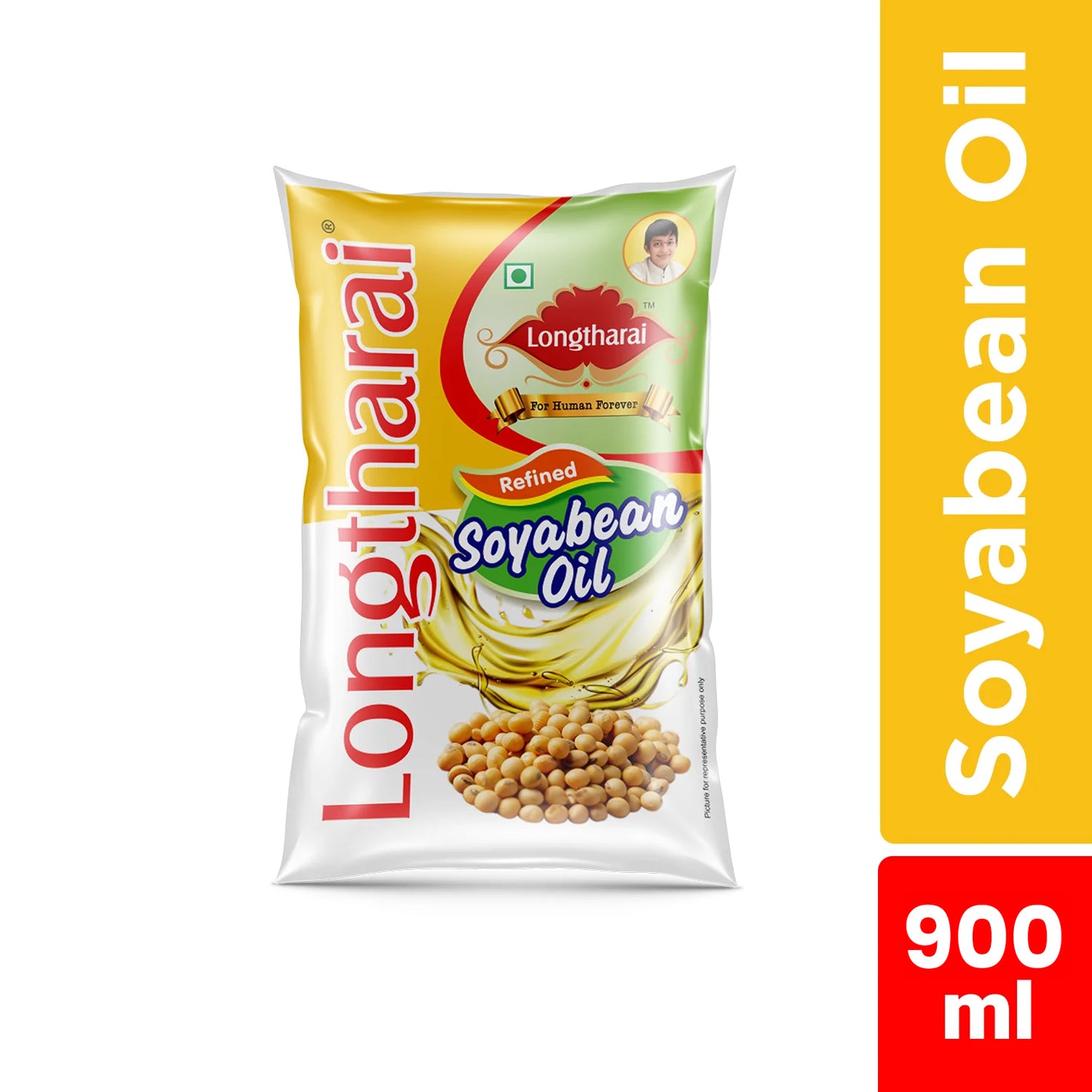 Longtharai Soyabean Oil Pouch | 900 ml
