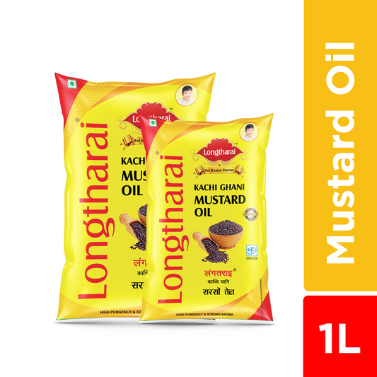Longtharai Mustard Oil Pouch | 1 Litre