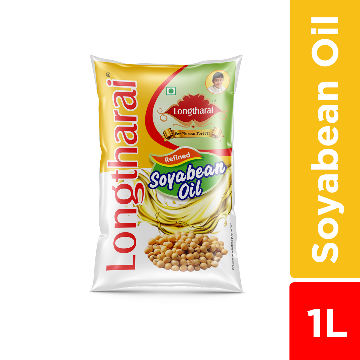 Longtharai Soyabean Oil Pouch | 1 Litre