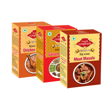 Masala Medley Mix | Longtharai Combo Pack | Chicken, Meat and Garam Masala